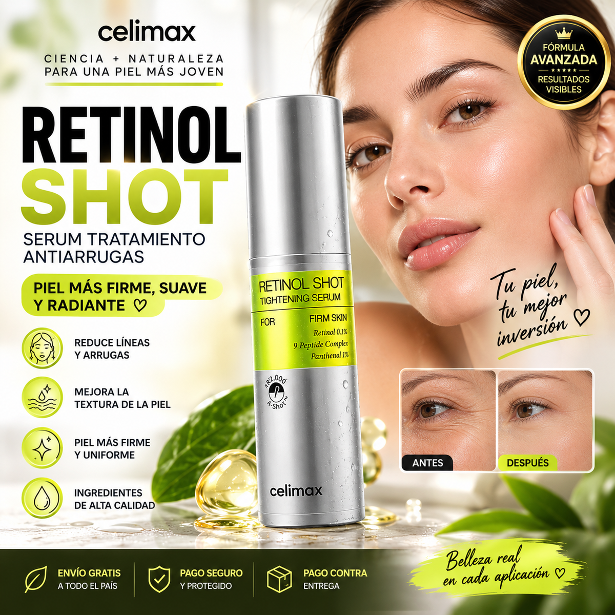 Retinol Shot Serum – Tratamiento Antiedad